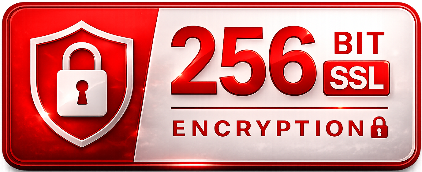 256 Bit SSL Encryption